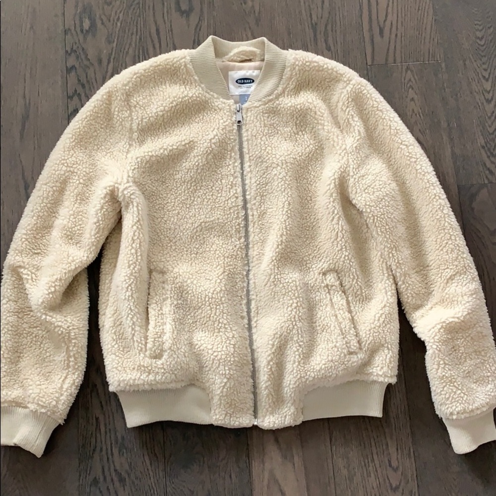 Teddy bomber zip up